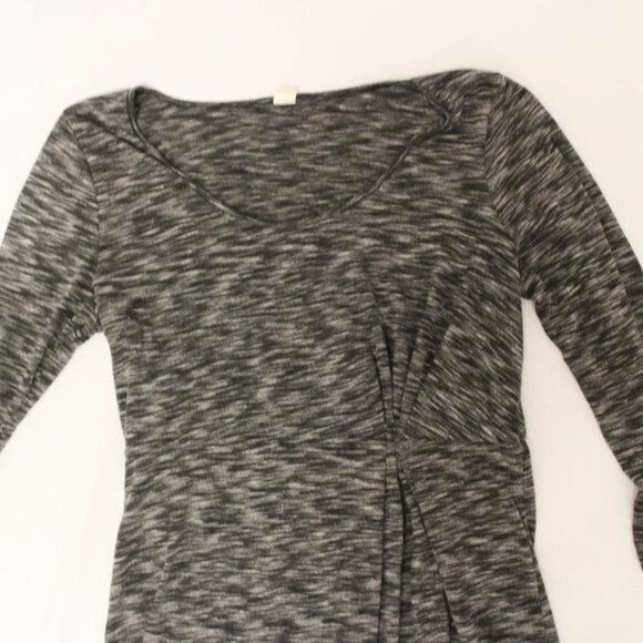Old Navy Gray Marled Asymmetrical Knit Dress M - Picture 2 of 4